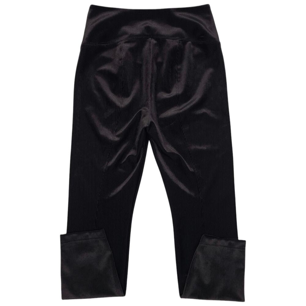White House Black Market Leggings Womens 10 Short Black Corduroy Stretch Runway - Picture 8 of 12